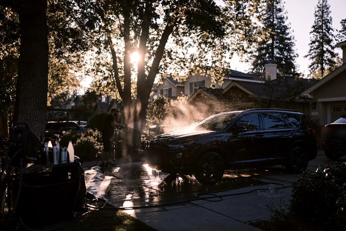 Mobile car detailing at a home in Natomas, CA
